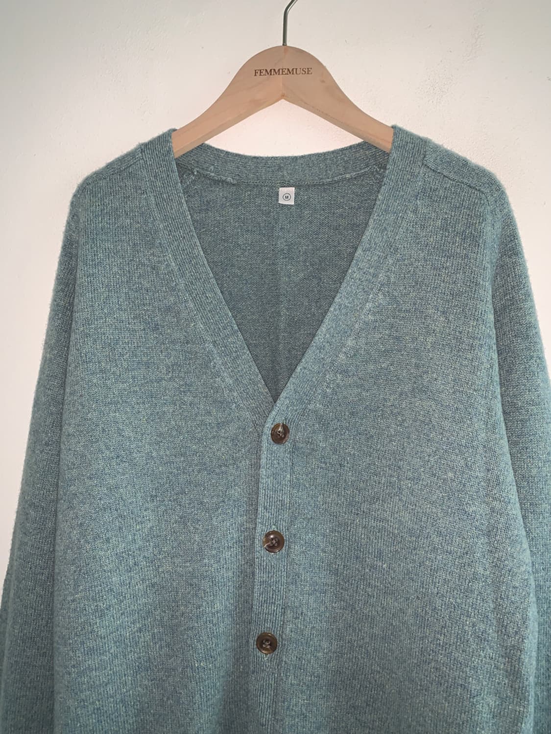 green loose cardigan 상품이미지2