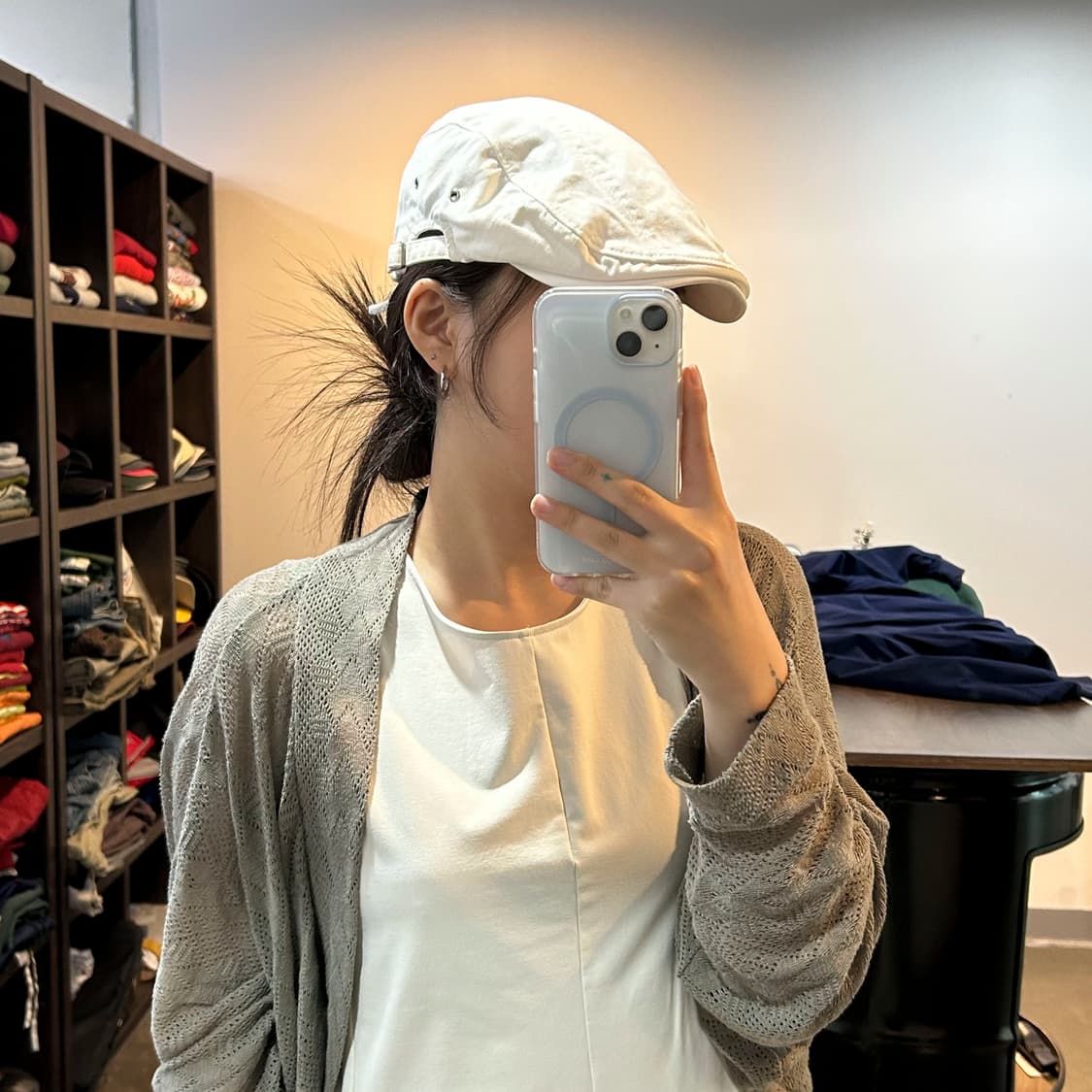 화이트 아일렛 헌팅캡 상품이미지6