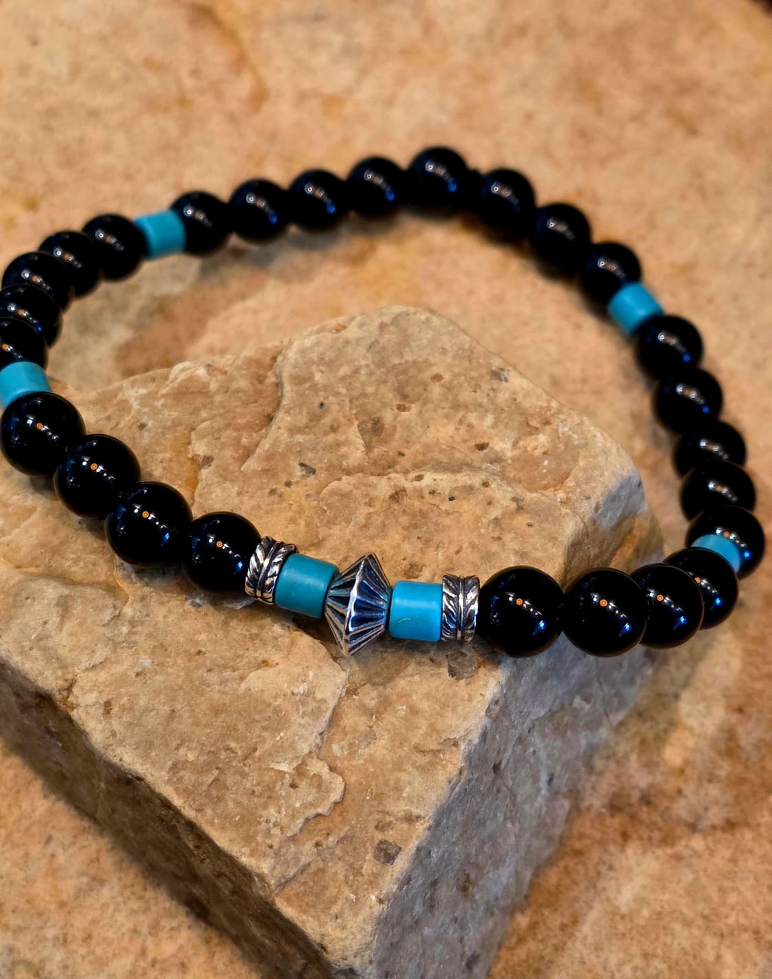 3cross Black onxys Silver925 bracelet 상품이미지3