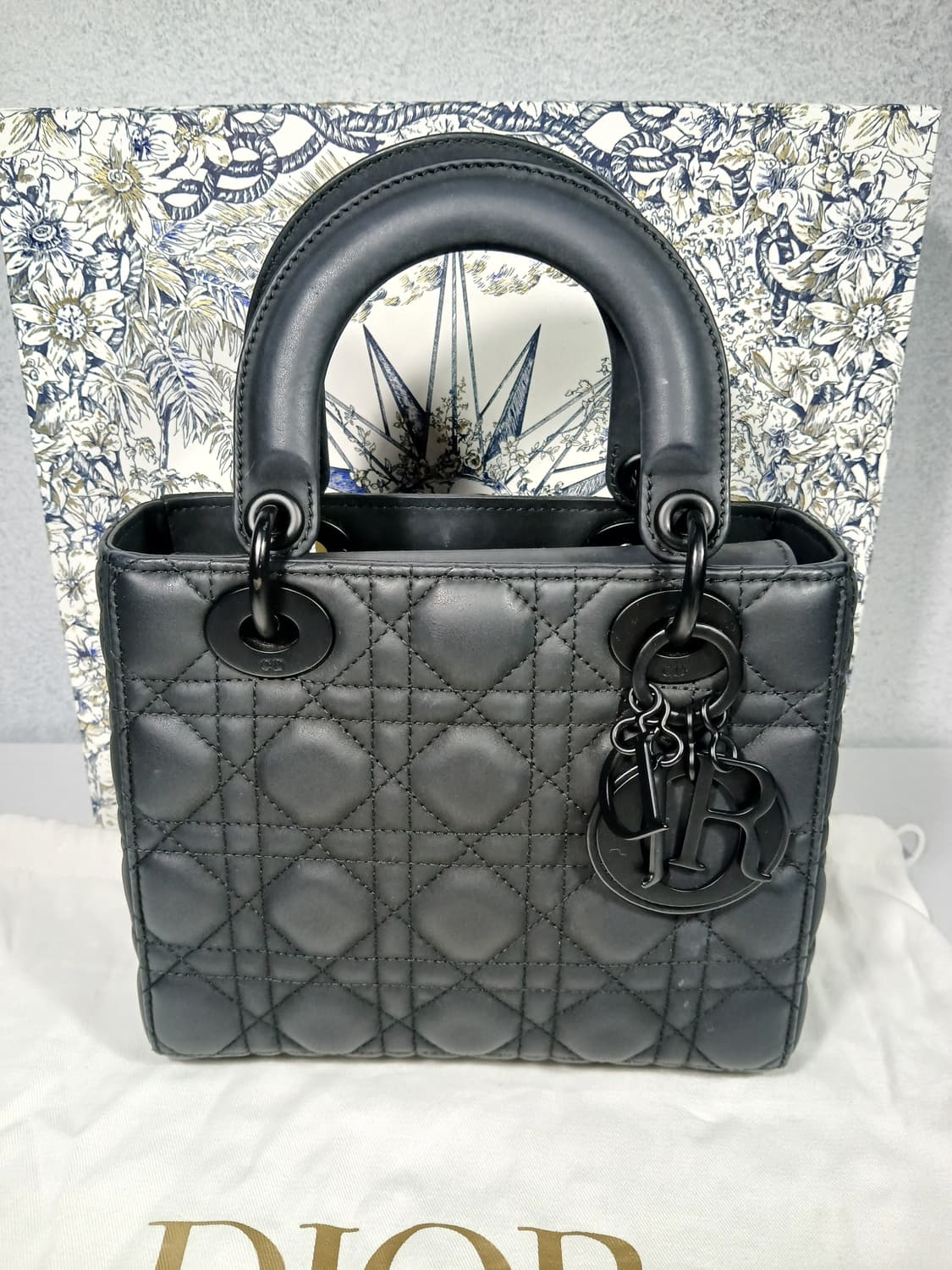 디올 레이디백 매트블랙 스몰 M0538SLOI 상품이미지2