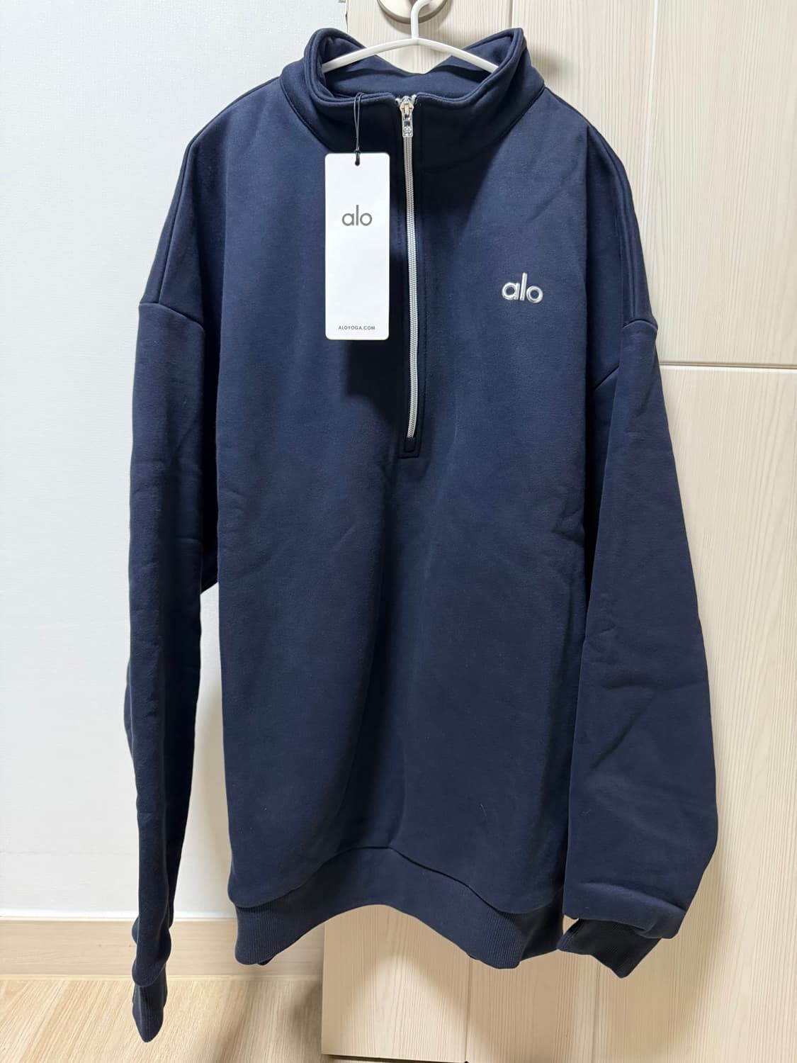 알로 반집업기모맨투맨 새상품(오버핏 100-105추천) 상품이미지2