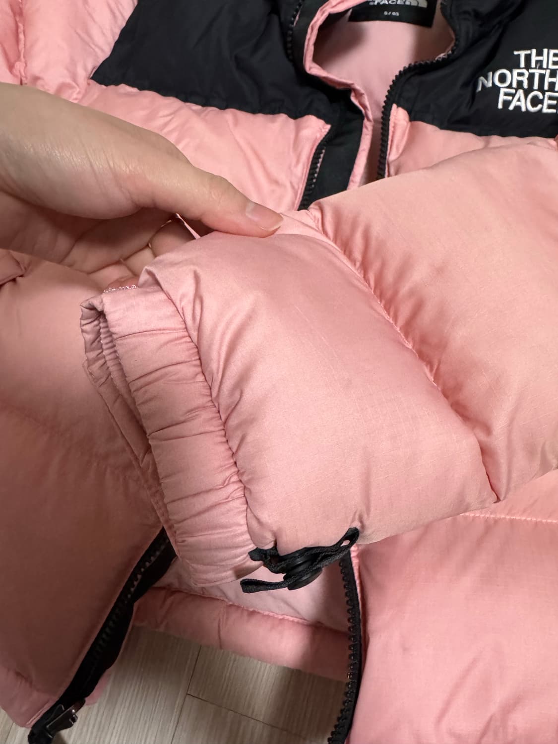 노스페이스 눕시 숏패딩 핑크 S/85 상품이미지4