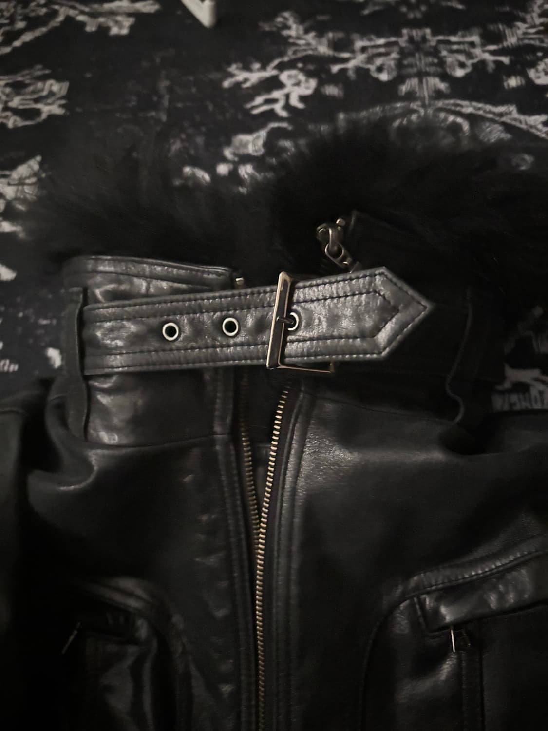 Tornado Mart Fur Leather Jacket 상품이미지3