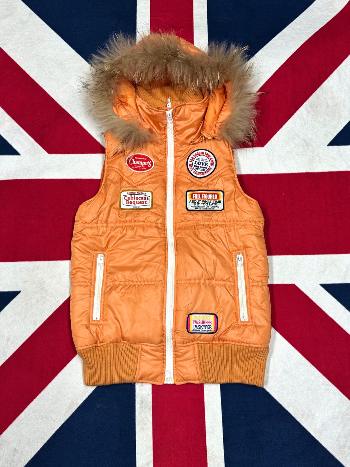 울프죠 하이넥 패딩조끼 상품이미지1