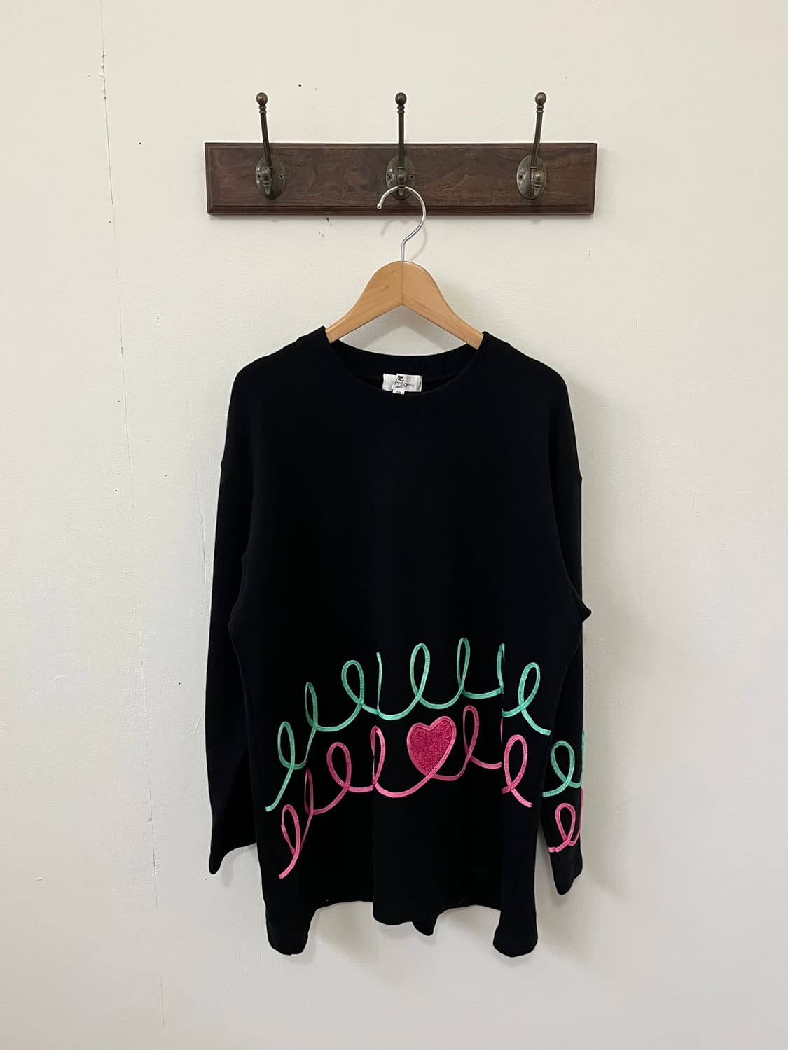 courreges 드로잉 하트 스웻셔츠 상품이미지3