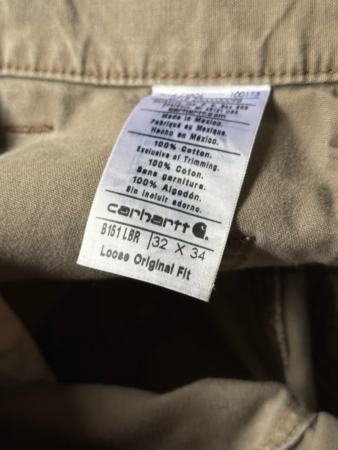 [32]칼하트 USA 빈티지 페인팅 라이트브라운 싱글니 워크 팬츠 상품이미지9