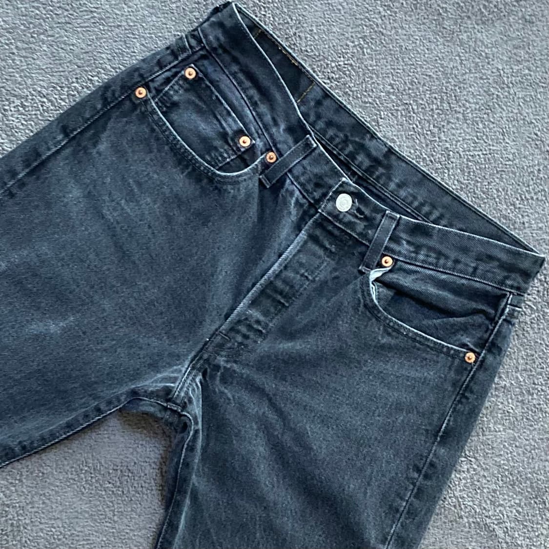 리바이스 501 블랙진 데님팬츠 W31 L32 상품이미지3
