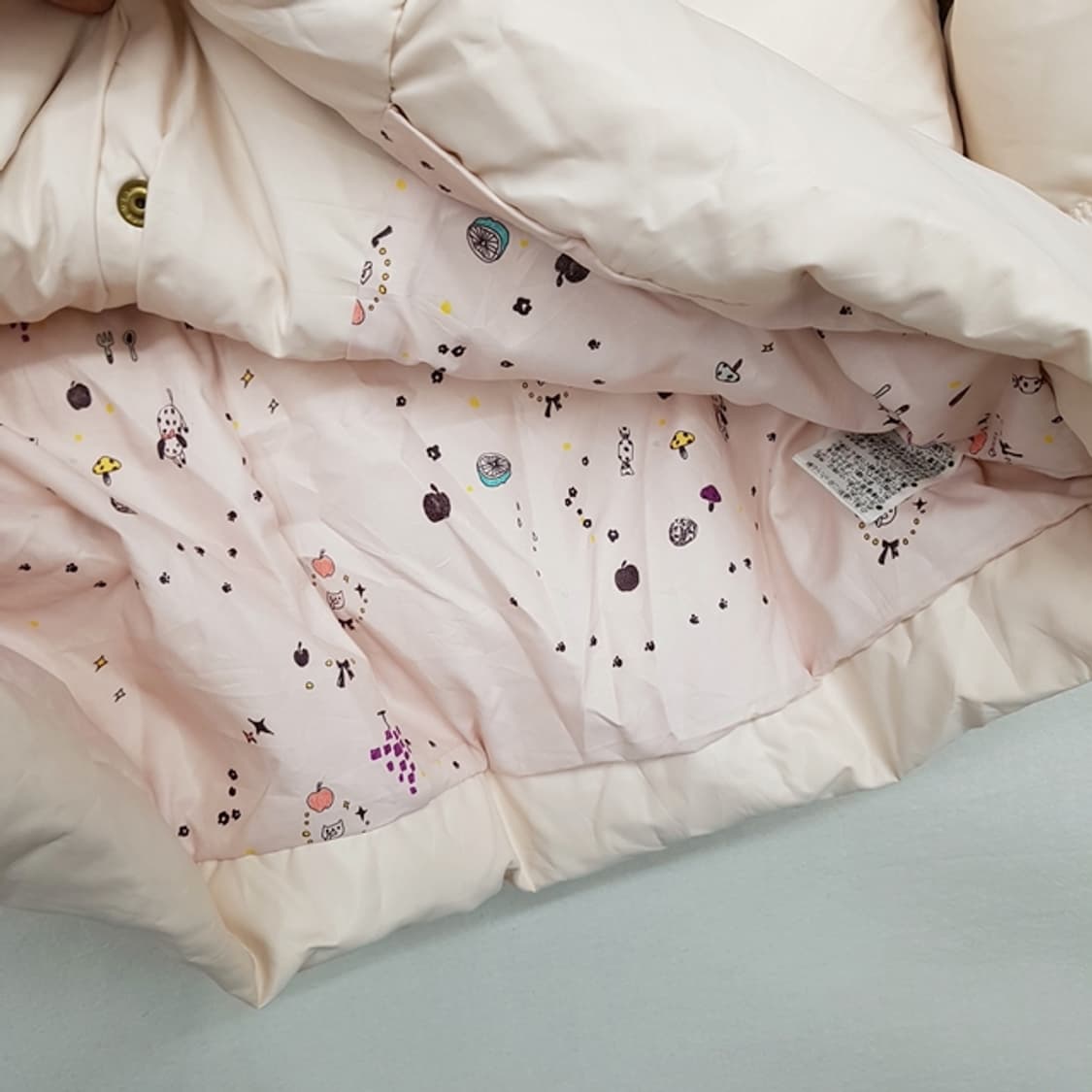 french lippee 크롭 다운 패딩 점퍼 연핑크 상품이미지2