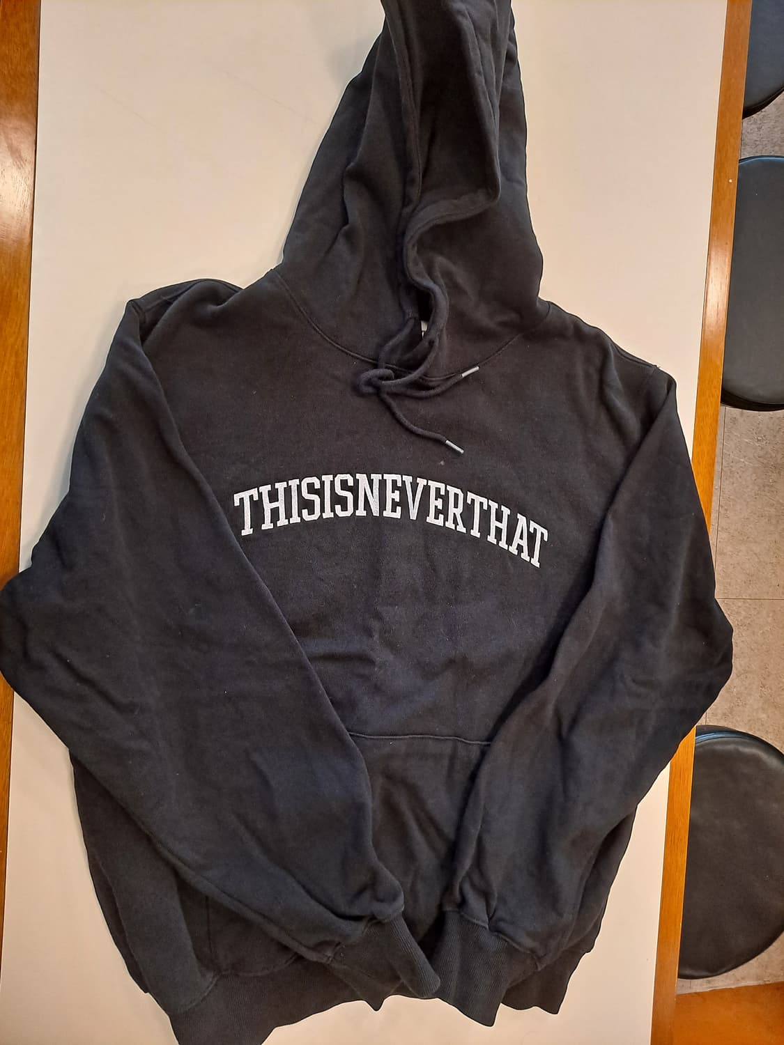 디스이즈네버댓 블랙후드티 L사이즈 상품이미지1