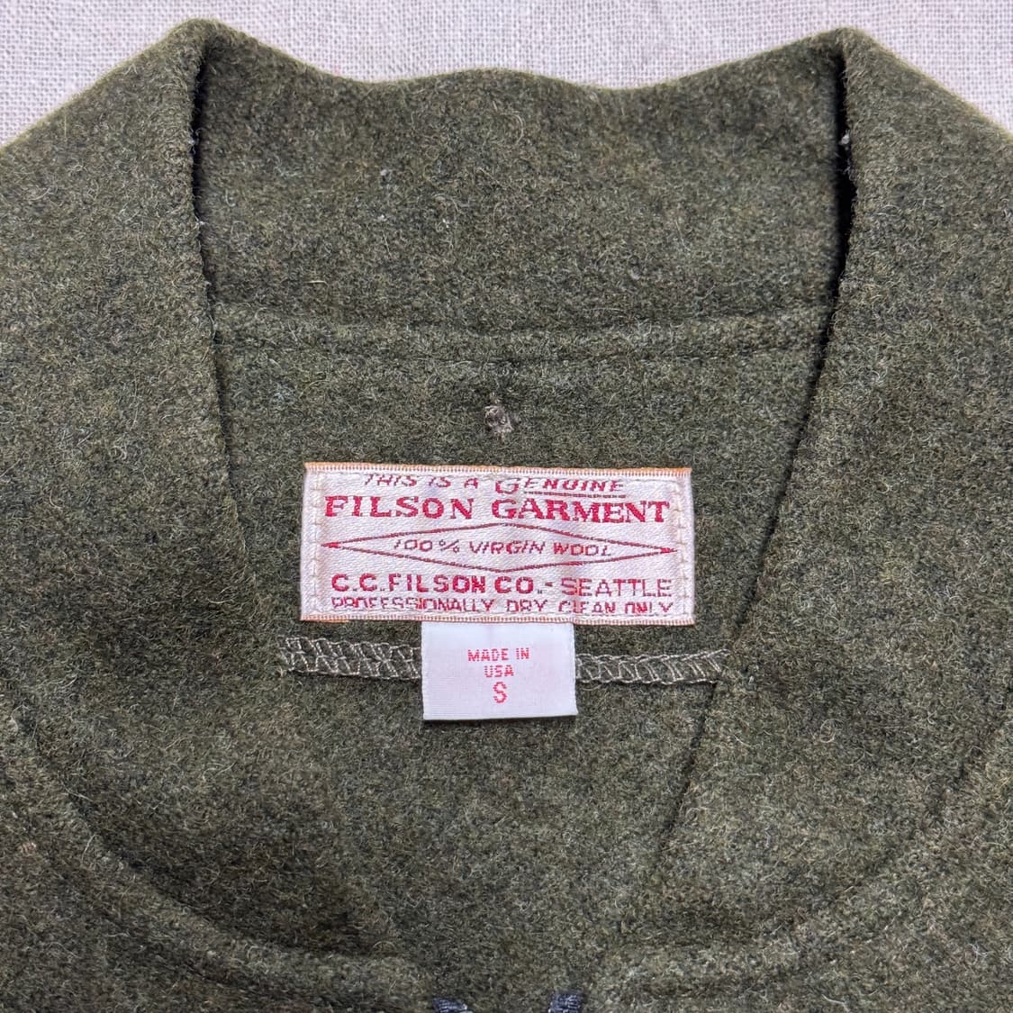 필슨 카키 울 라이너 자켓 S  상품이미지7