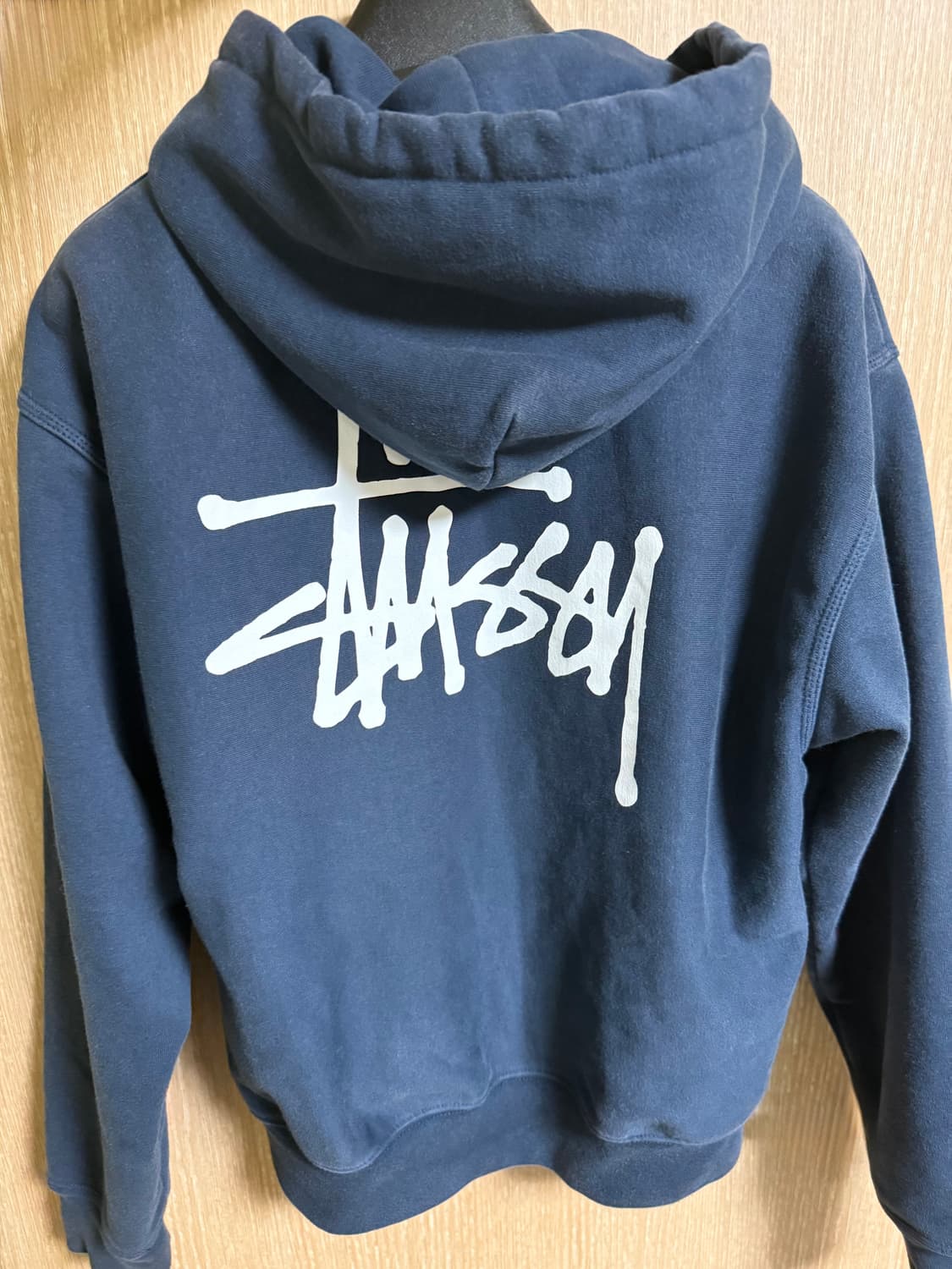 스투시 베이직 스투시 후드 집업 네이비 2024, 2025 상품이미지3