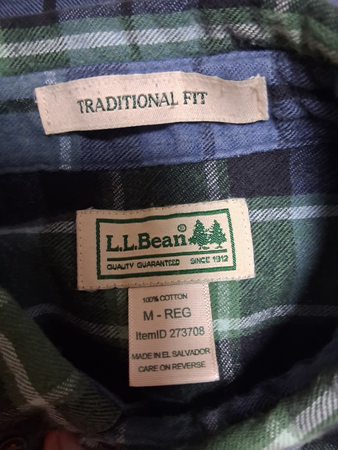 LL BEAN 빈티지 플란넬 셔츠 상품이미지4