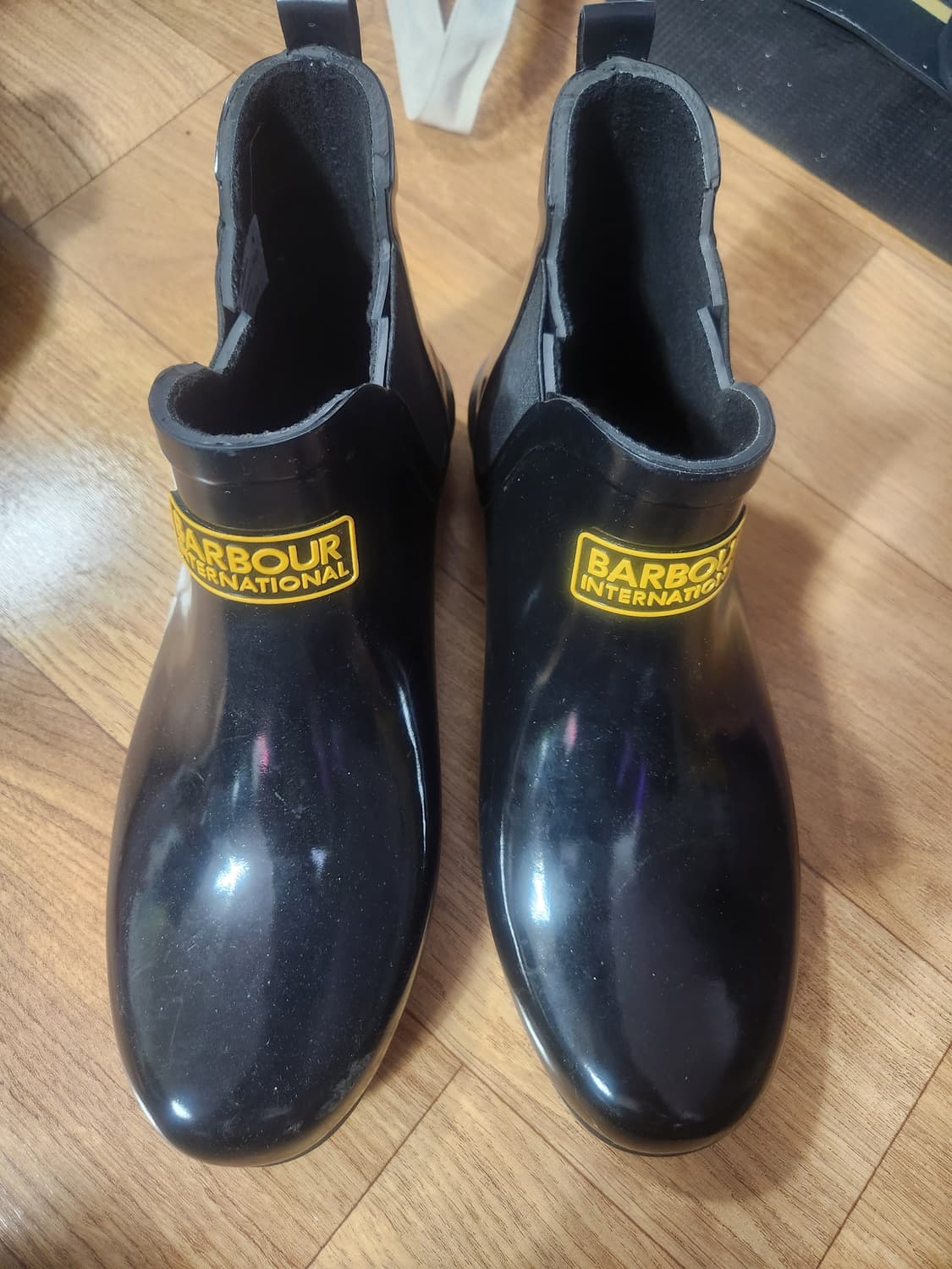 바버 인터내셔널 블랙 레인부츠 상품이미지1