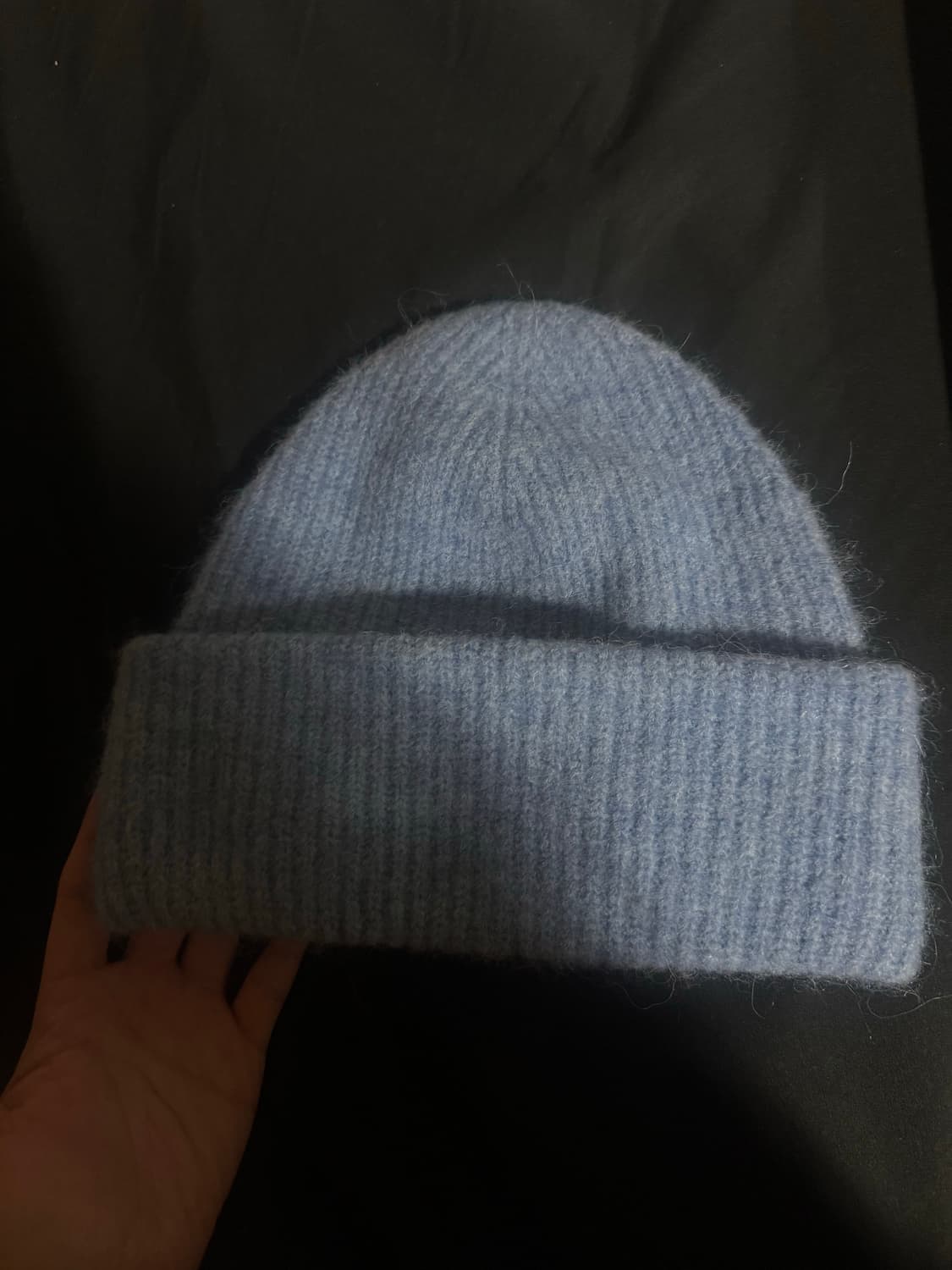 ARKET 울 블렌드 비니 더스티 블루 상품이미지1