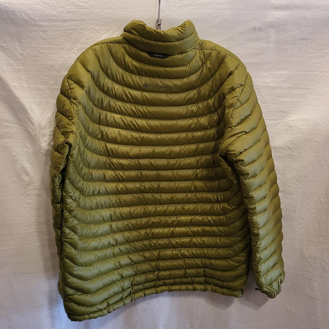 컬럼비아 고프코어 경량 패딩 자켓 올리브 그린 상품이미지7