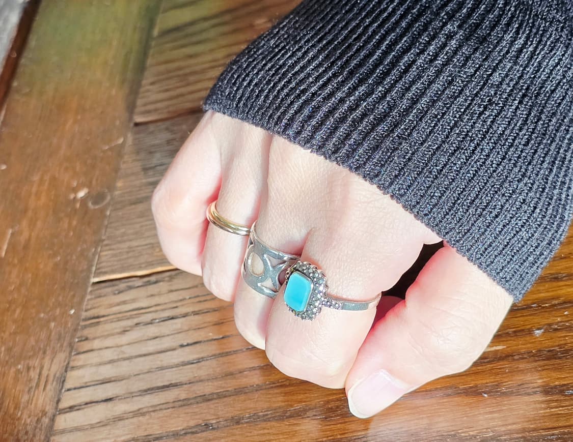 빈티지 실버 925 은 원석 반지 상품이미지6