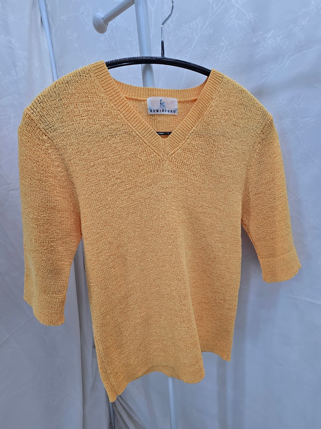 KUMIKYOKU 옐로우 V넥 니트 (40) 상품이미지7