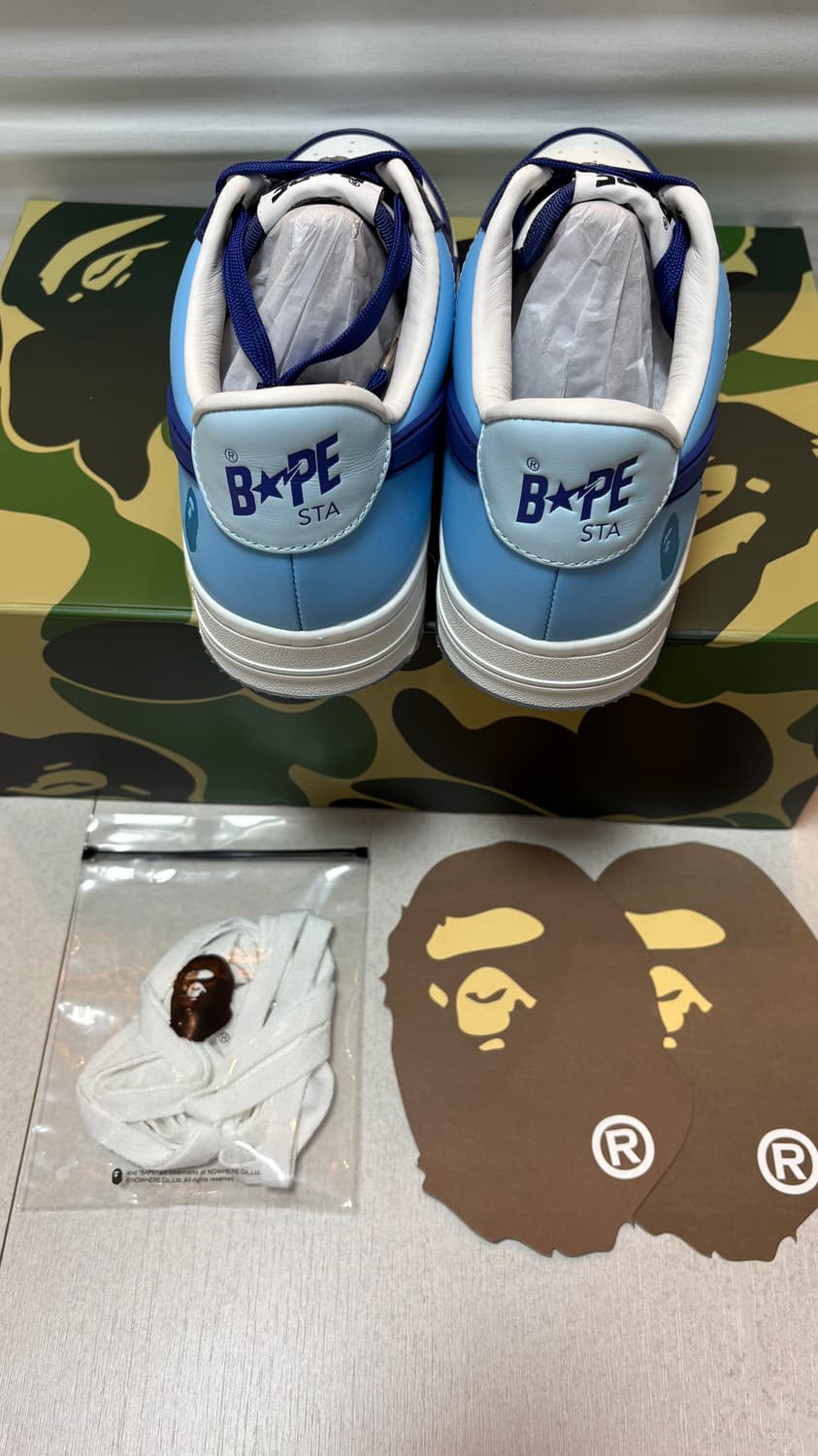 [미착용 새상품] 베이프 베이프스타 OS M2 블루 팔아요 상품이미지7