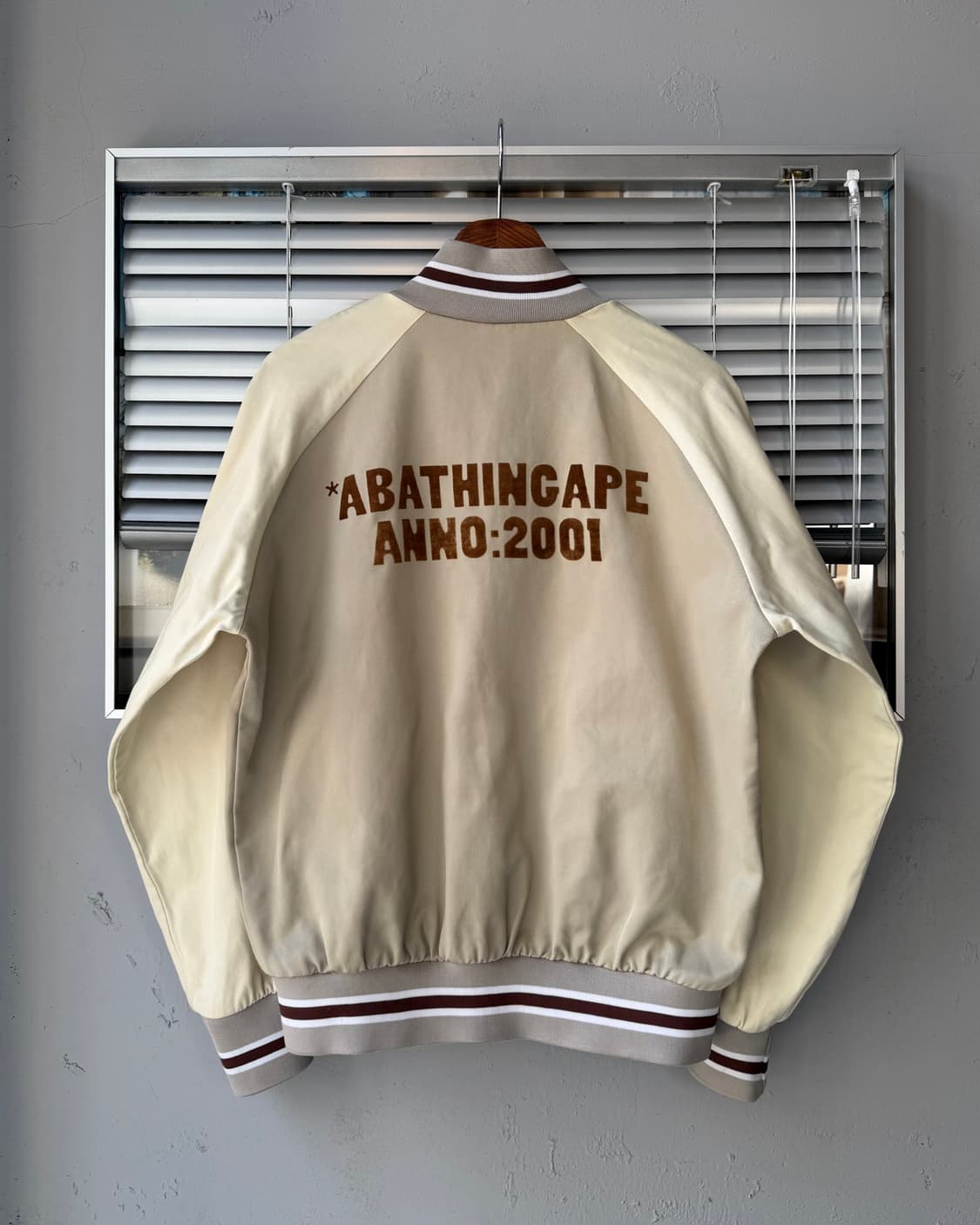 A BATHING APE anno 2001 baseball jacket 상품이미지5