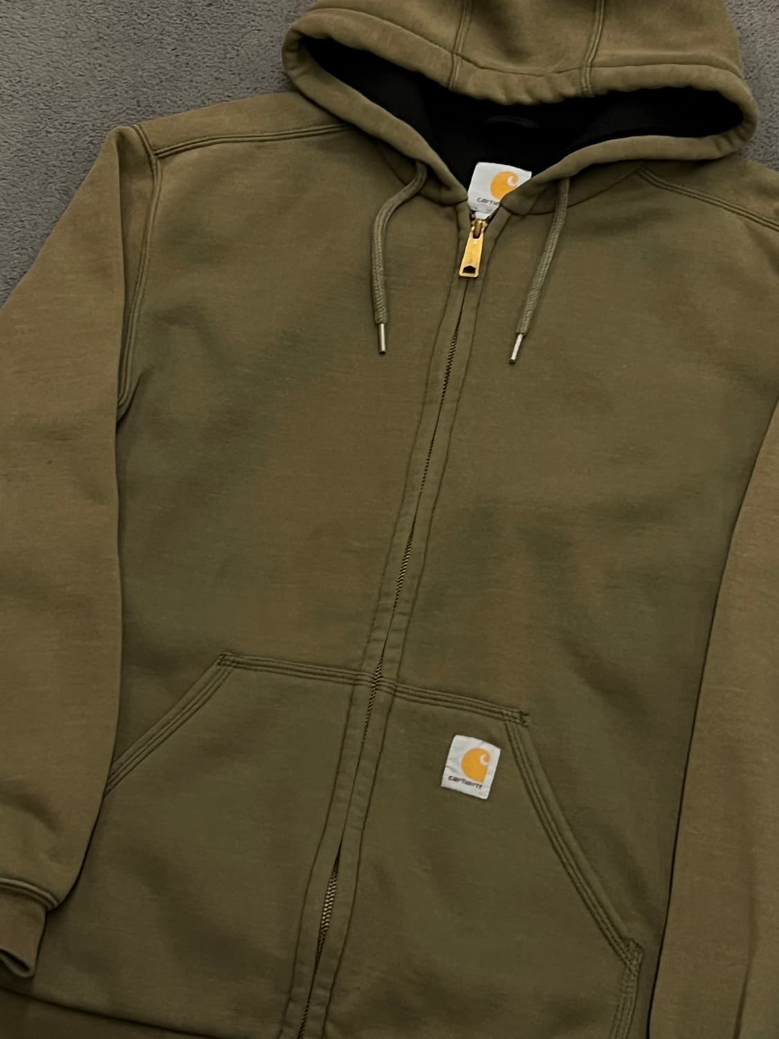 칼하트 올리브 후드집업 처분  상품이미지2