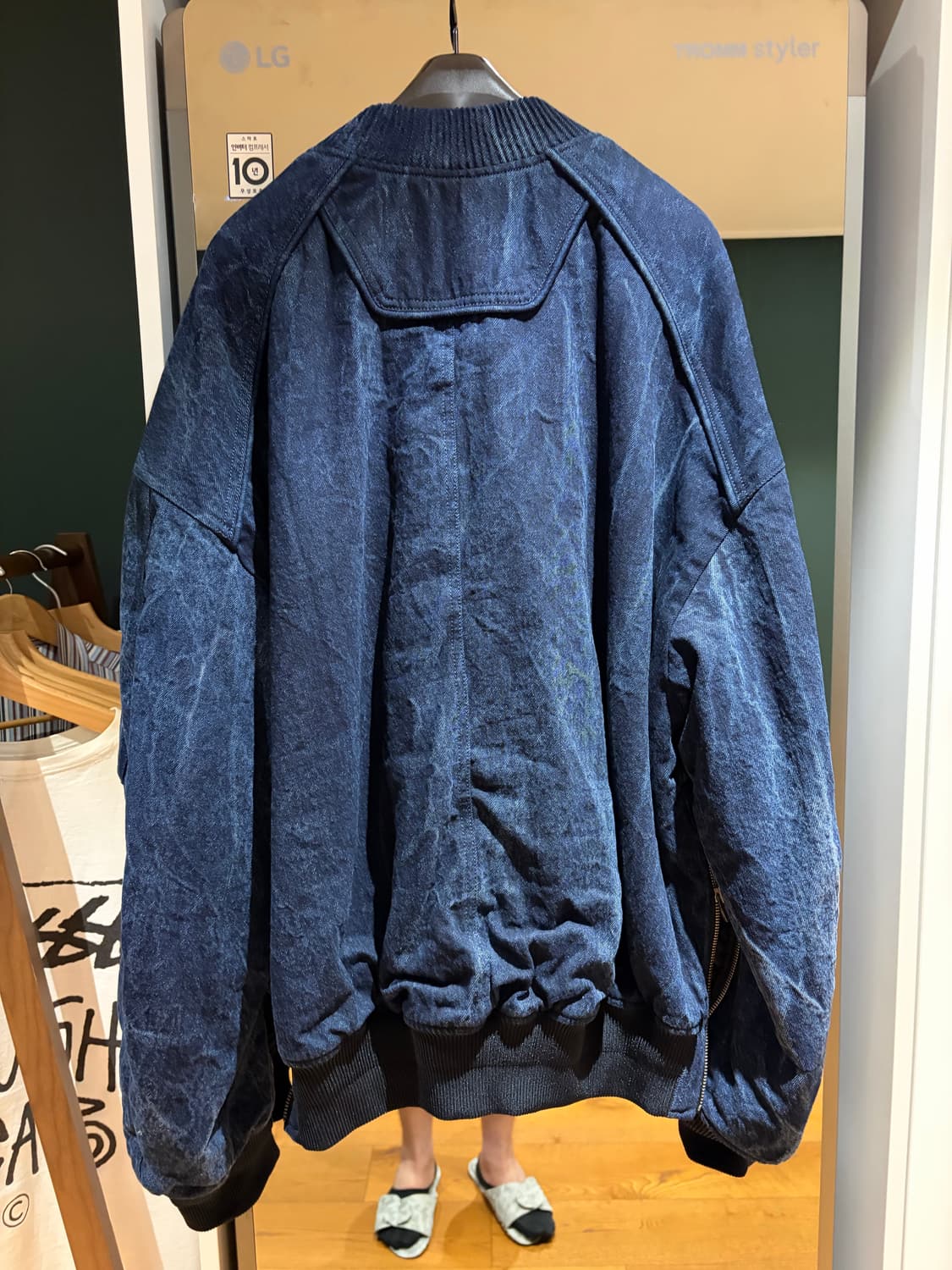 준지 워싱 데님 마원 48 황금 사이즈(거의 새상품) 상품이미지2