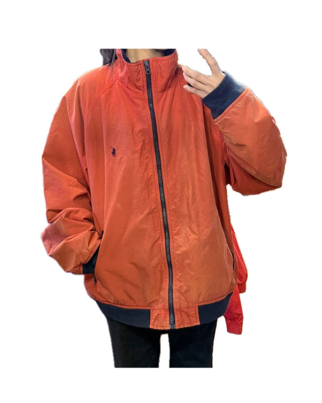 90s 폴로 페이디드 후리스 바람막이  집업  상품이미지3