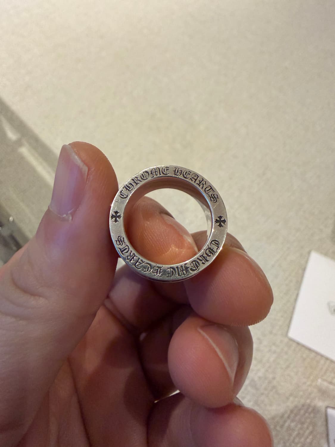 [US5.5 한국 10호] 크롬하츠 미니플러스링 풀구성 상품이미지4