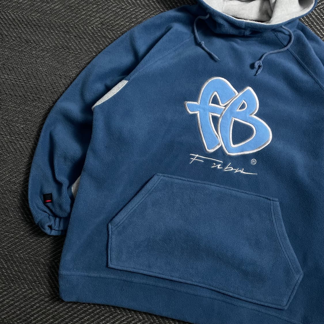 00s FUBU 올드스쿨 빅로고 플리스 후드 티셔츠y 4980 상품이미지4