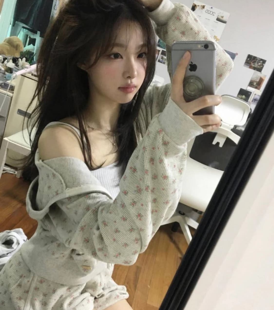 (남서연 착)레터프롬문 앤디 플라워 셋업 오트밀 상품이미지1