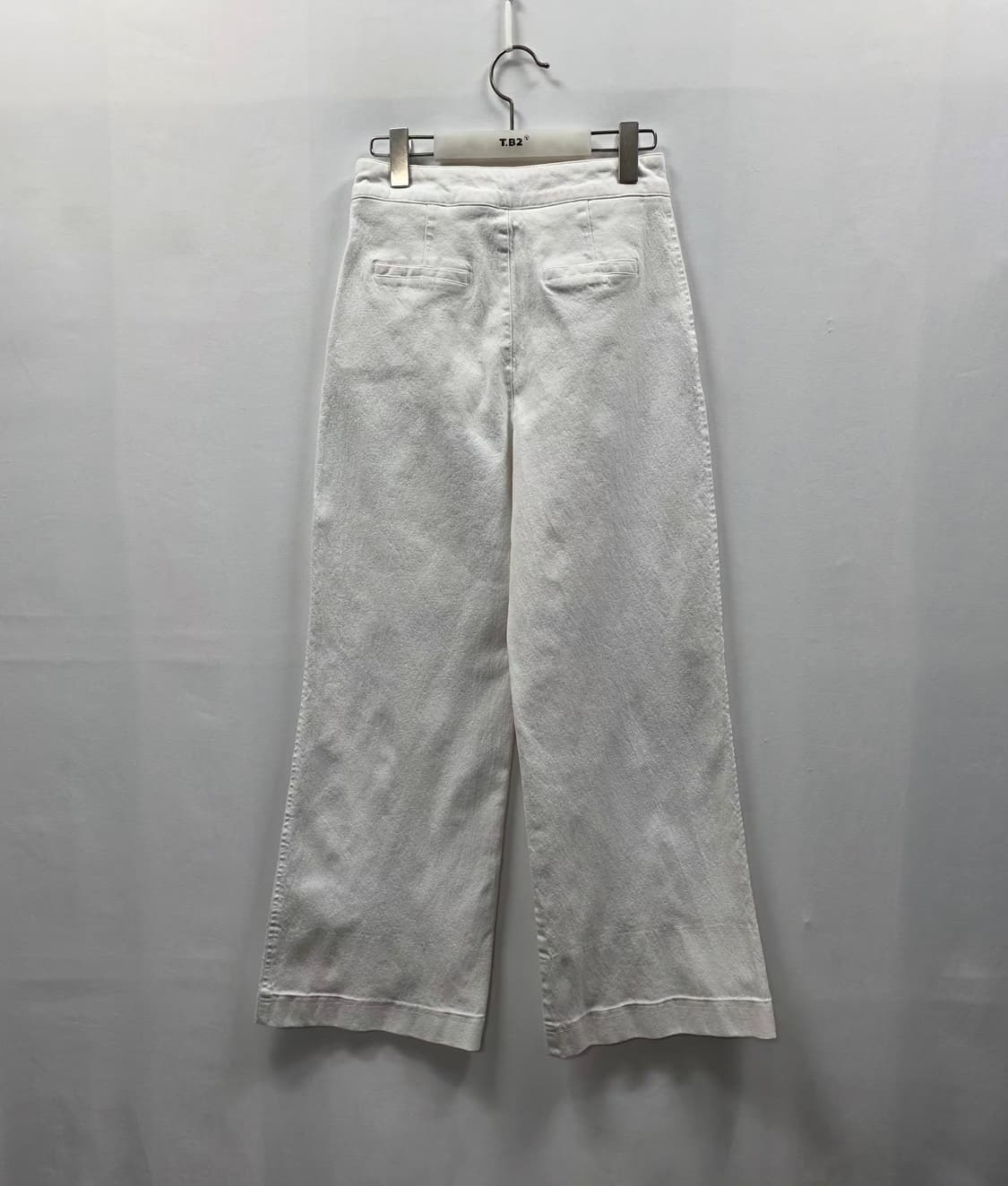 1169 BLOSSOM H COMPANY 화이트 와이드 코튼 팬츠 상품이미지2