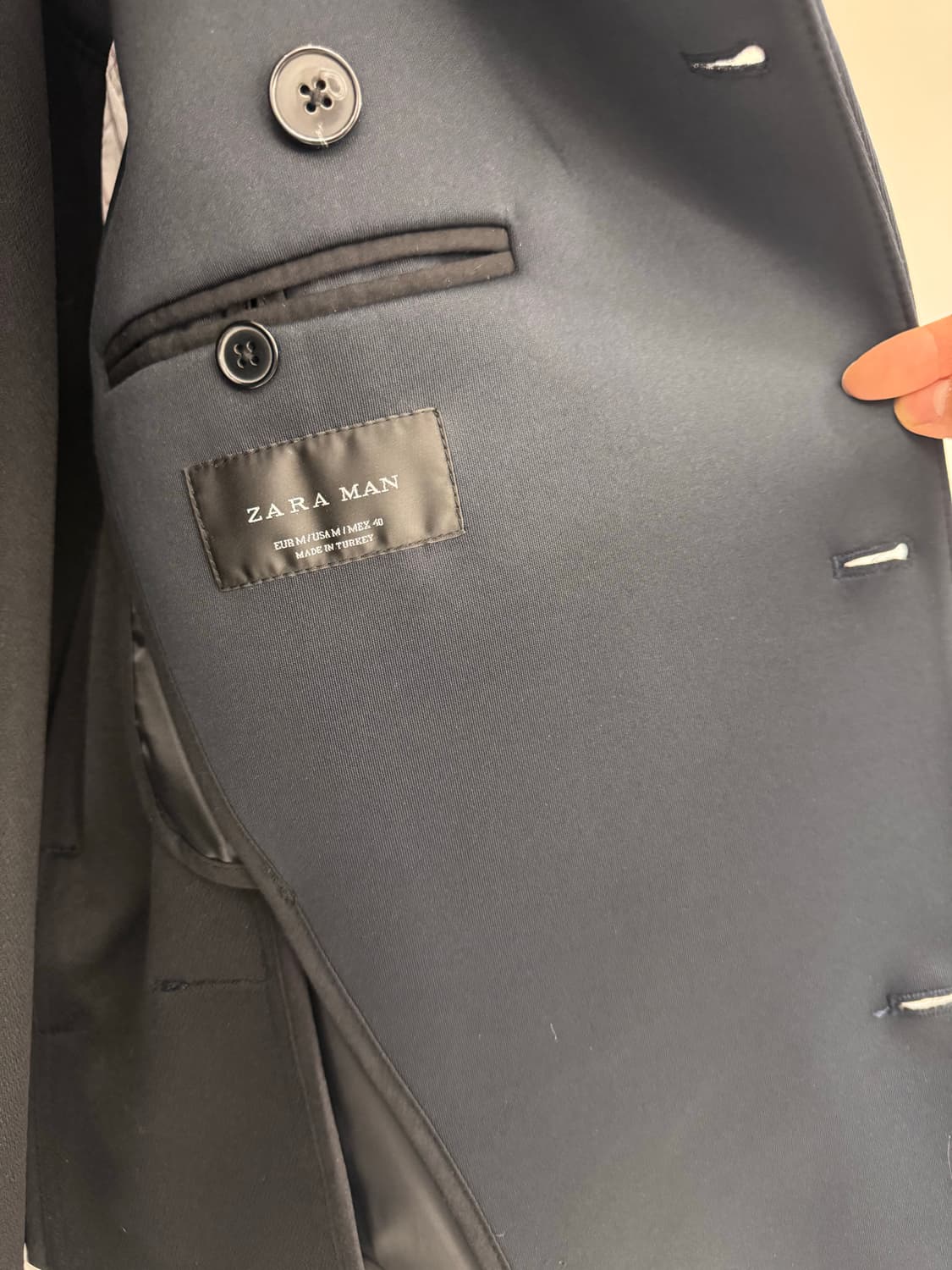 (새상품) ZARA 남성 하프 코트 상품이미지6