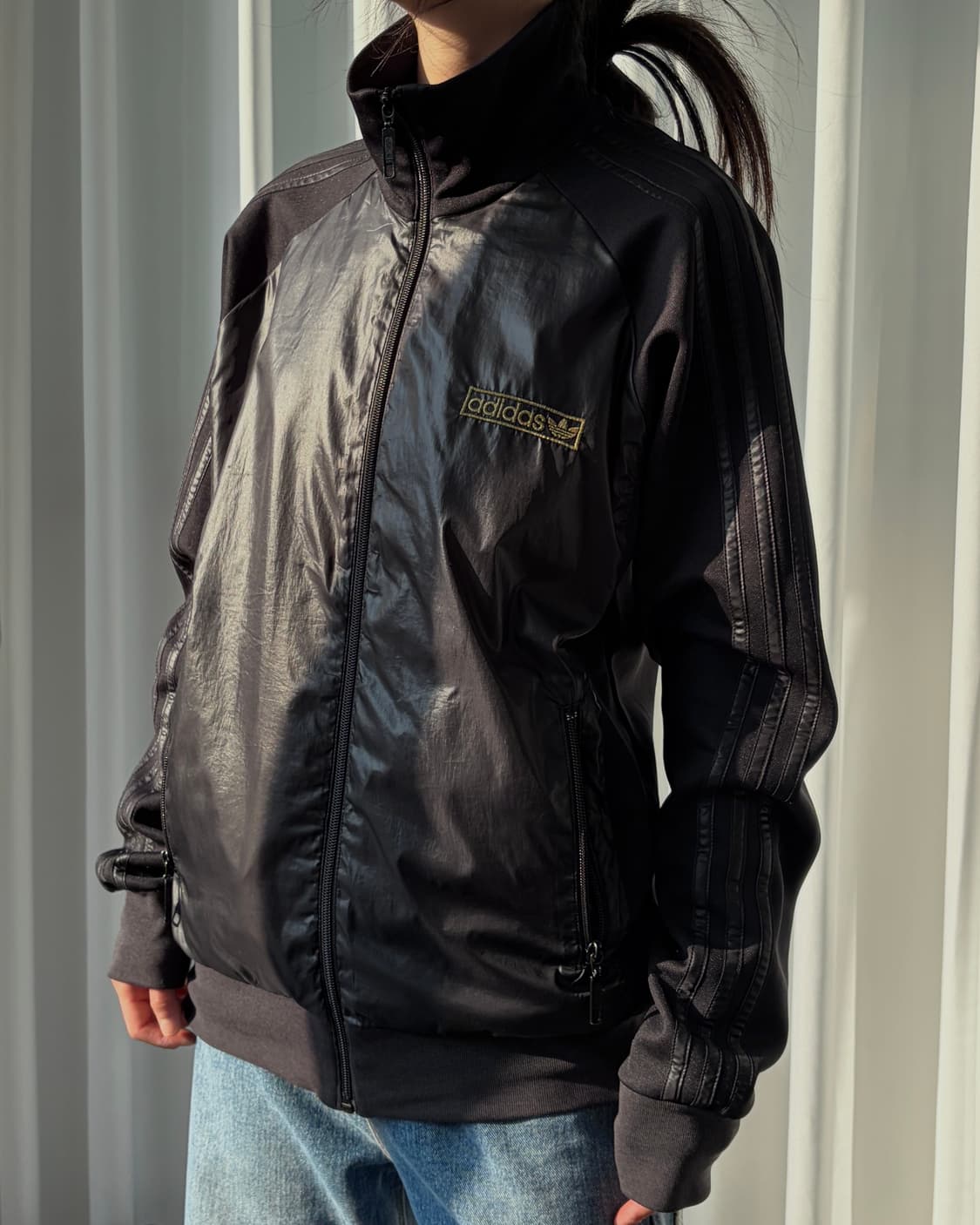 [M]아디다스 트레포일 나일론 검골 트랙탑 져지 상품이미지1