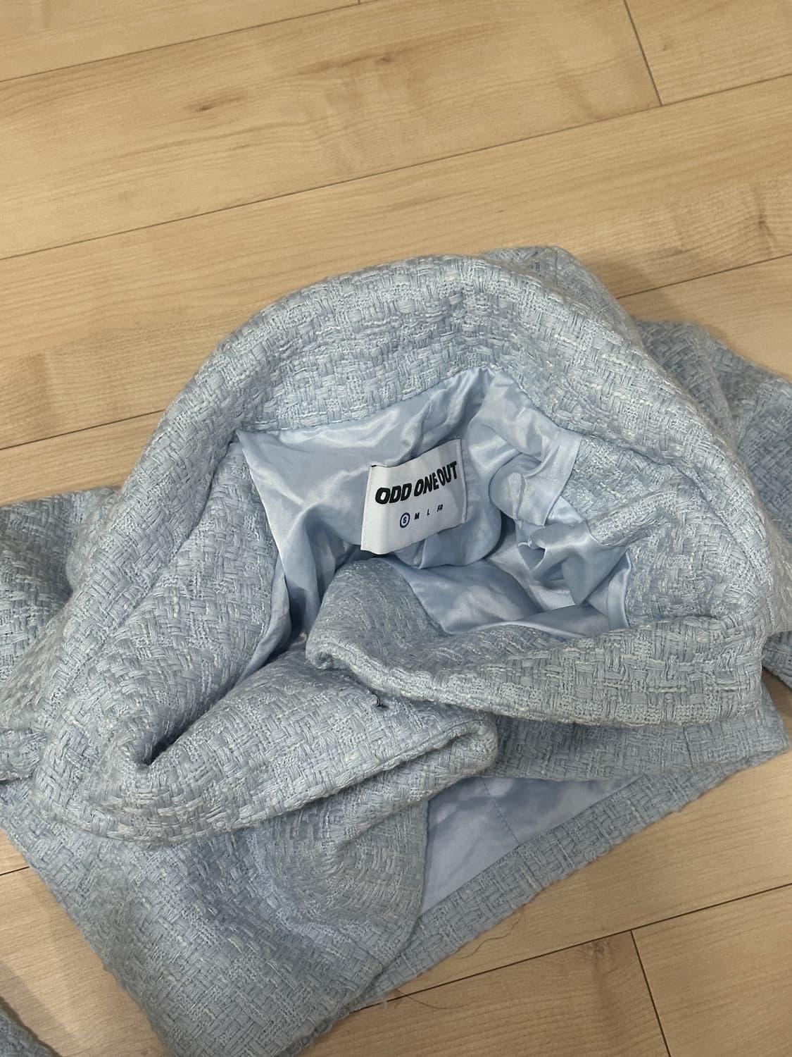 오드원아웃 트위드 셋업 숏자켓,미니스커트 S사이즈 상품이미지4