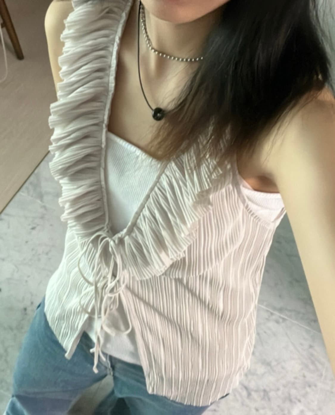 ZARA 나시 가디건/블라우스 상품이미지3