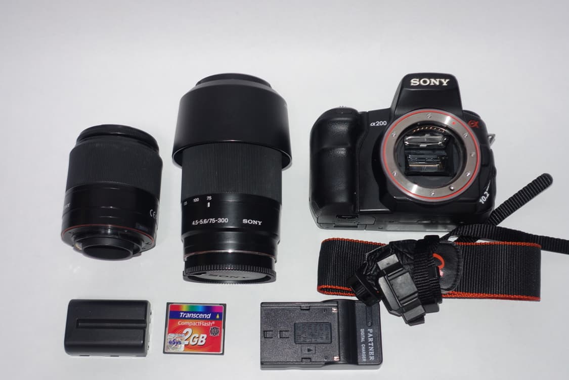 소니 a200 빈티지 dslr 디지털 카메라 상품이미지7
