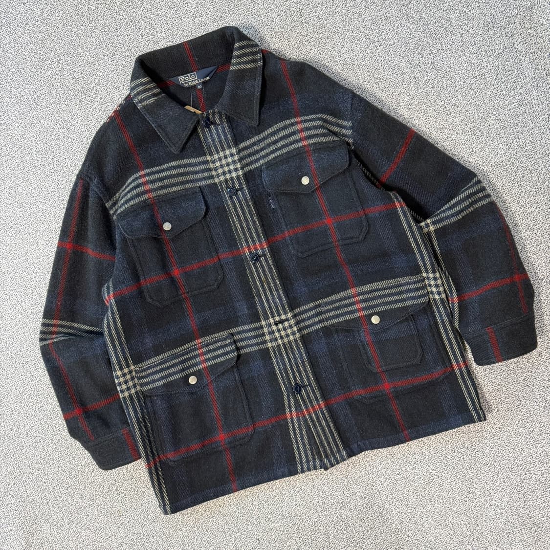 폴로 랄프로렌 울 체크 헌팅 자켓 상품이미지1