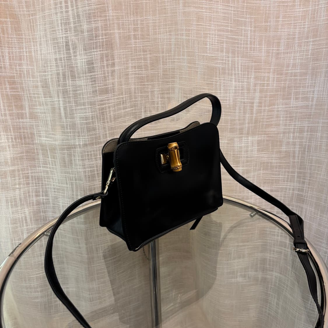 정품 뀌흐앤로즈 뱀부 미니백     상품이미지4