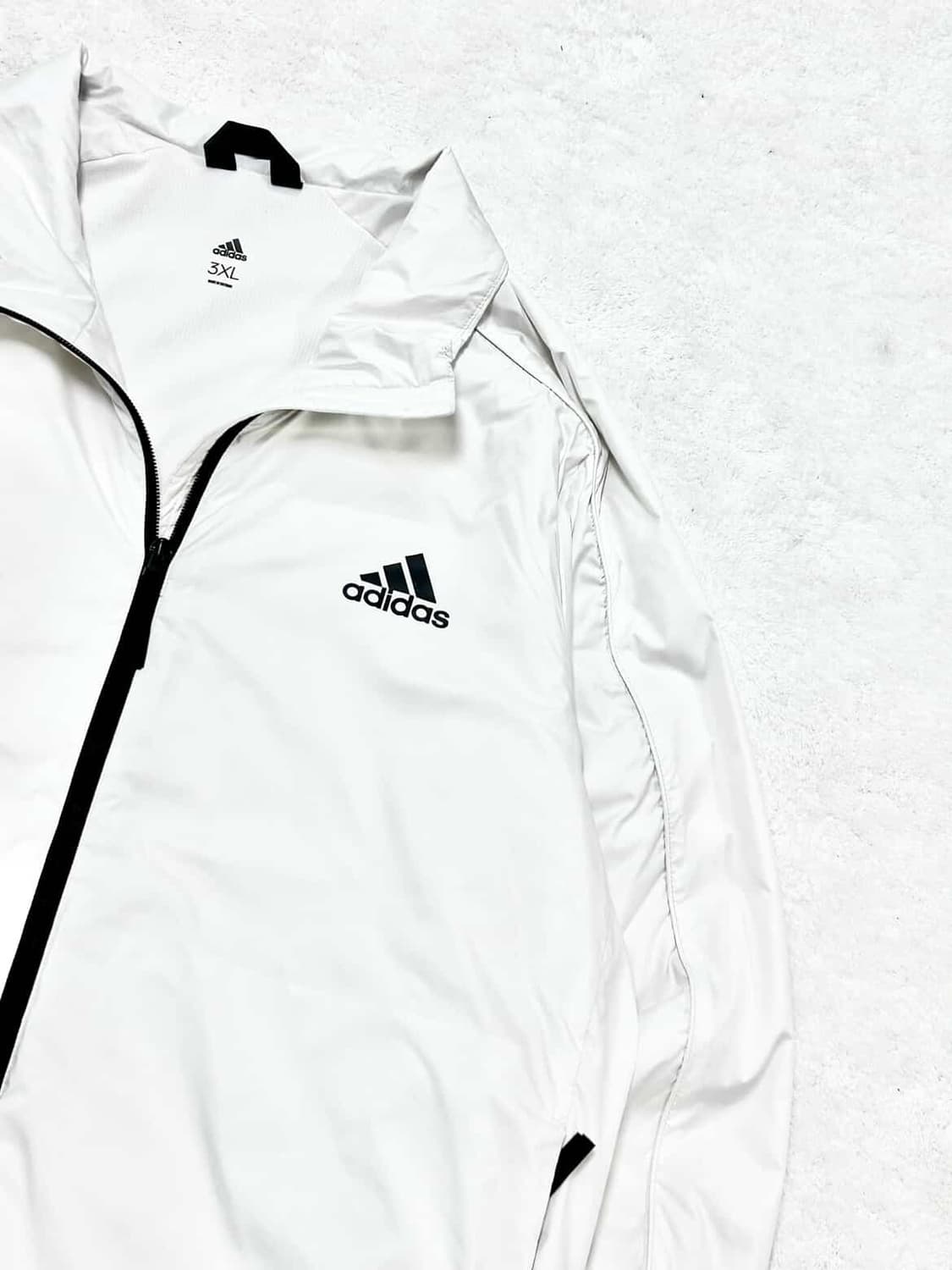 아디다스 화이트 누빔 바람막이 상품이미지6