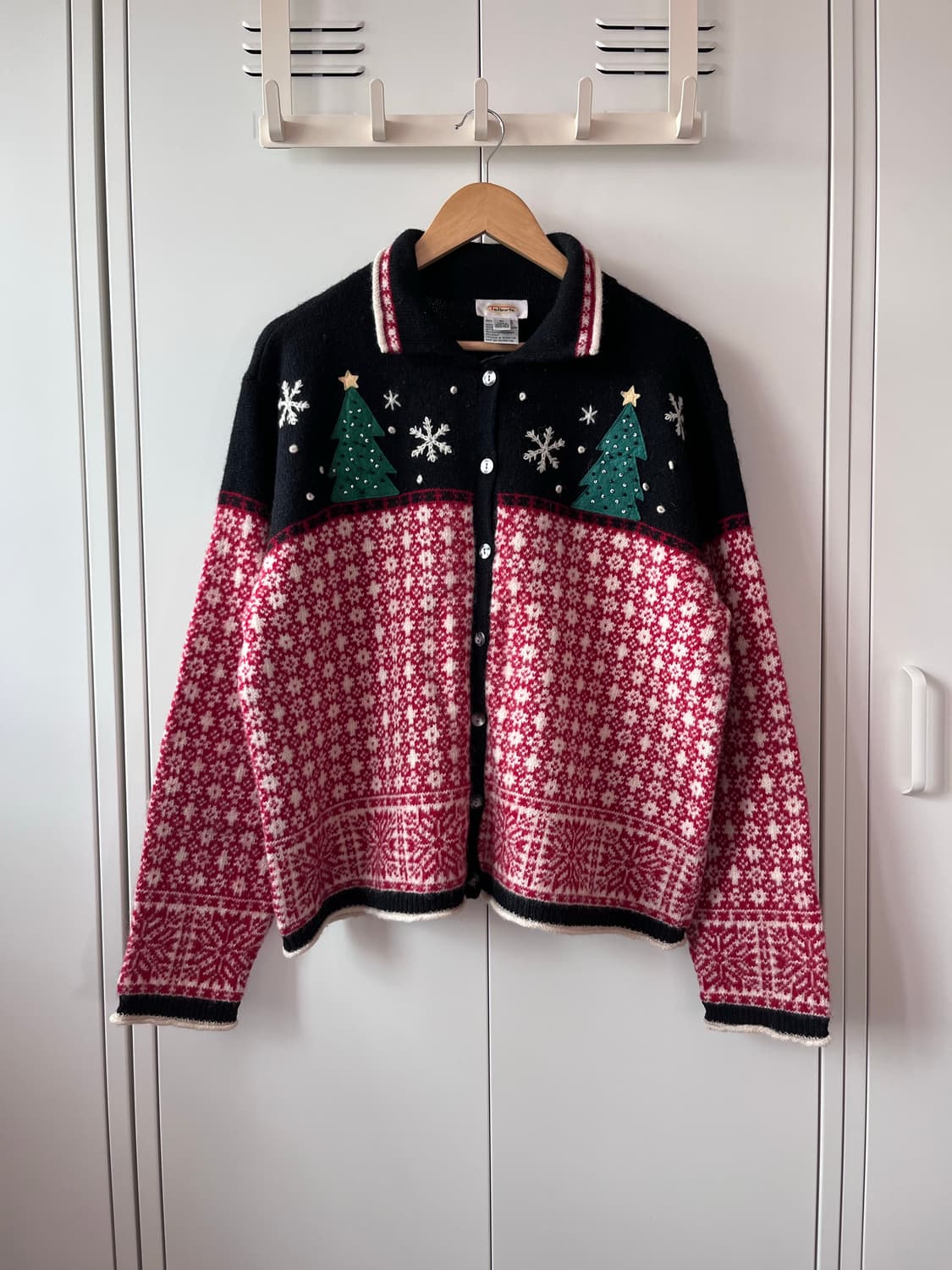 Talbots 눈꽃 산타 울니트 가디건  상품이미지5