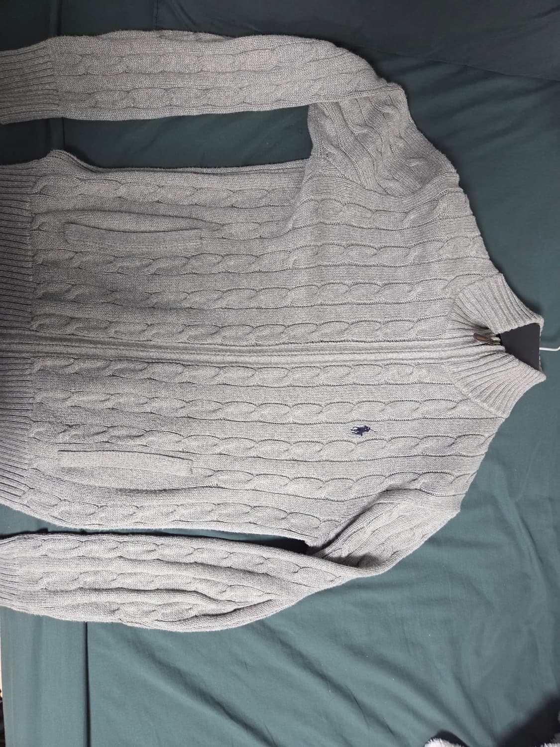 폴로 풀 집업 니트 상품이미지1