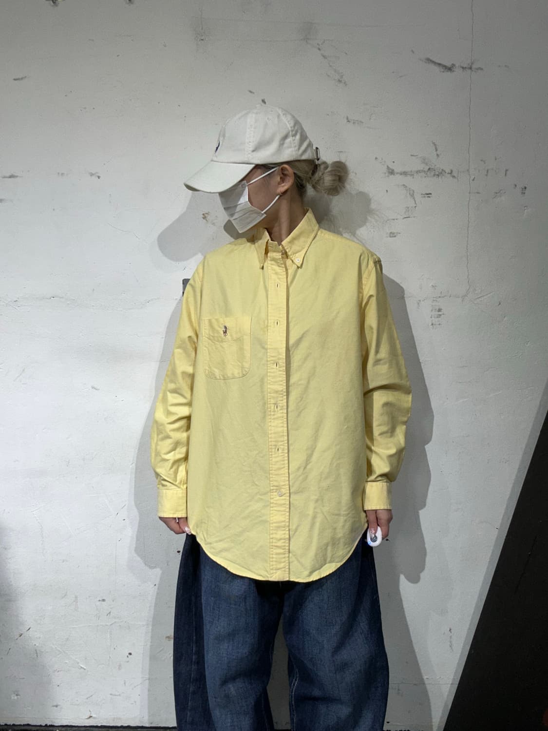 폴로 랄프 로렌 골프 옐로우 솔리드 셔츠 90 상품이미지2