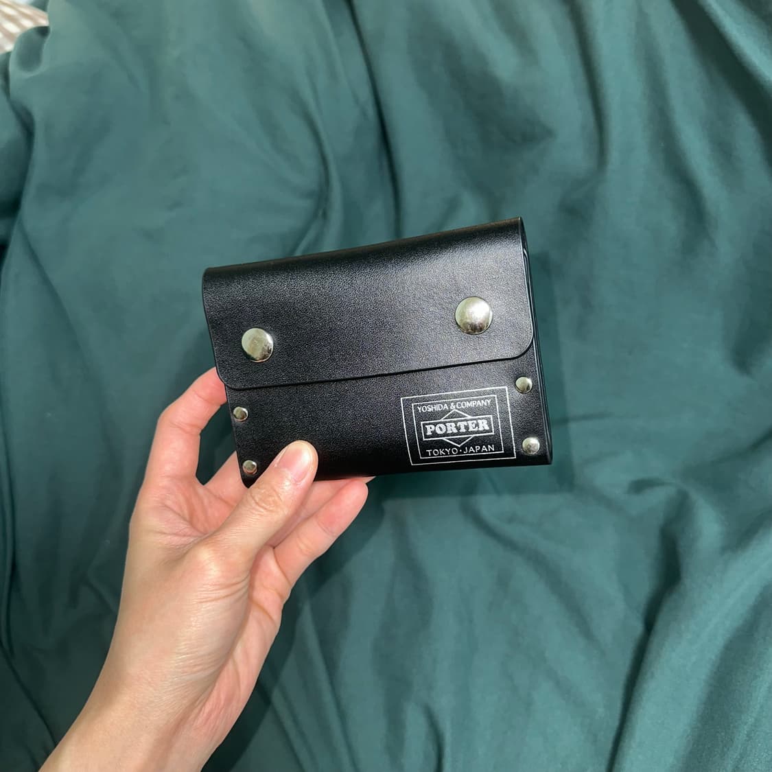 porter 포터 스터드 찡 가죽지갑 카드 월렛 파우치 상품이미지4