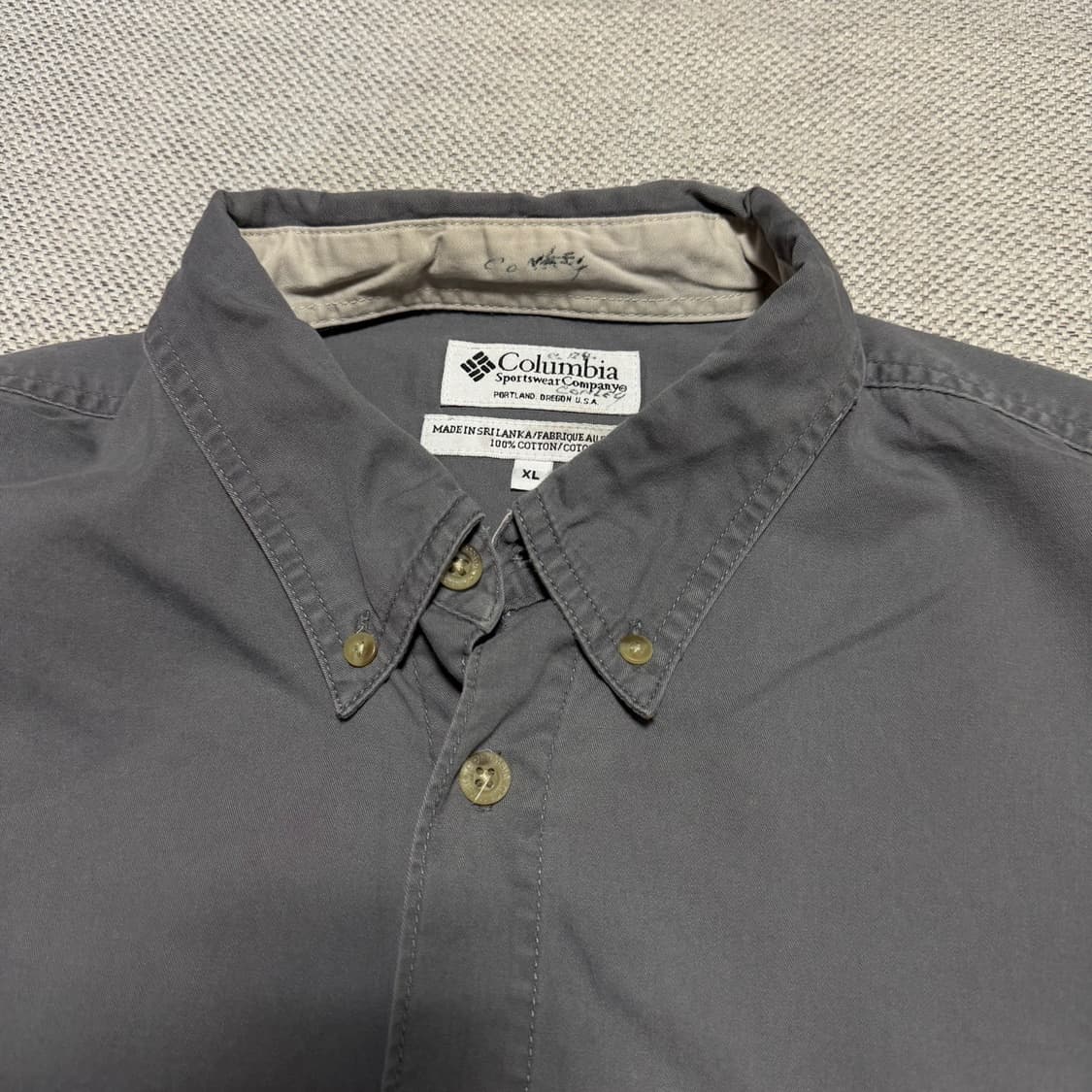 컬럼비아 USA 빈티지 그레이 셔츠 상품이미지2
