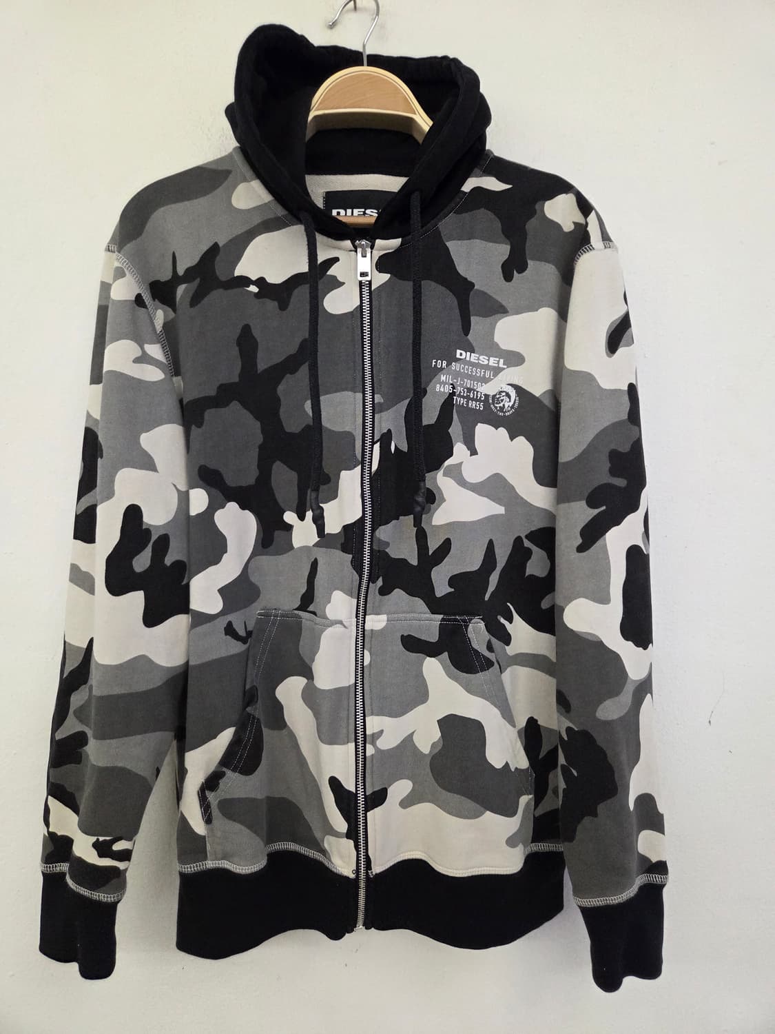 디젤 카모플라쥬 후드집업 상품이미지1