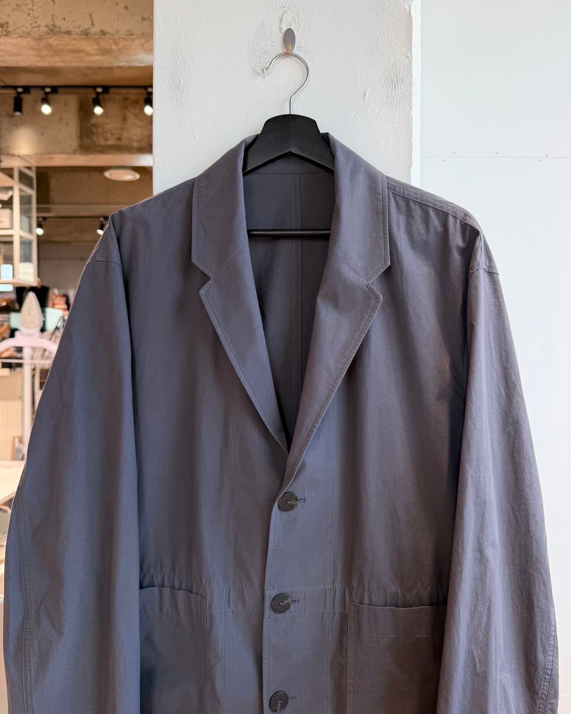 스튜디오 니콜슨 차콜 코튼 3b 블레이저 자켓  상품이미지3