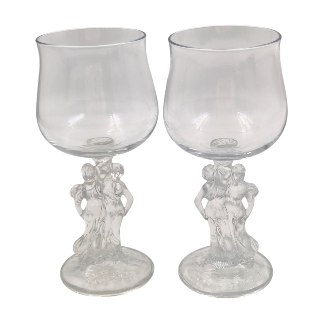 70s 닛카 위스키 트윈 세레나데 와인잔 1p 상품이미지1