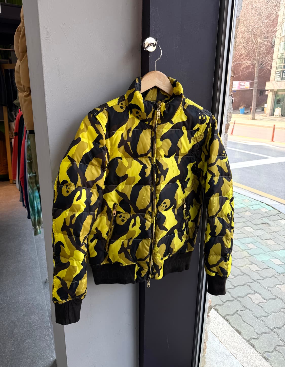 S/ 마크앤로나 스컬패턴 2WAY 다운 패딩 상품이미지2