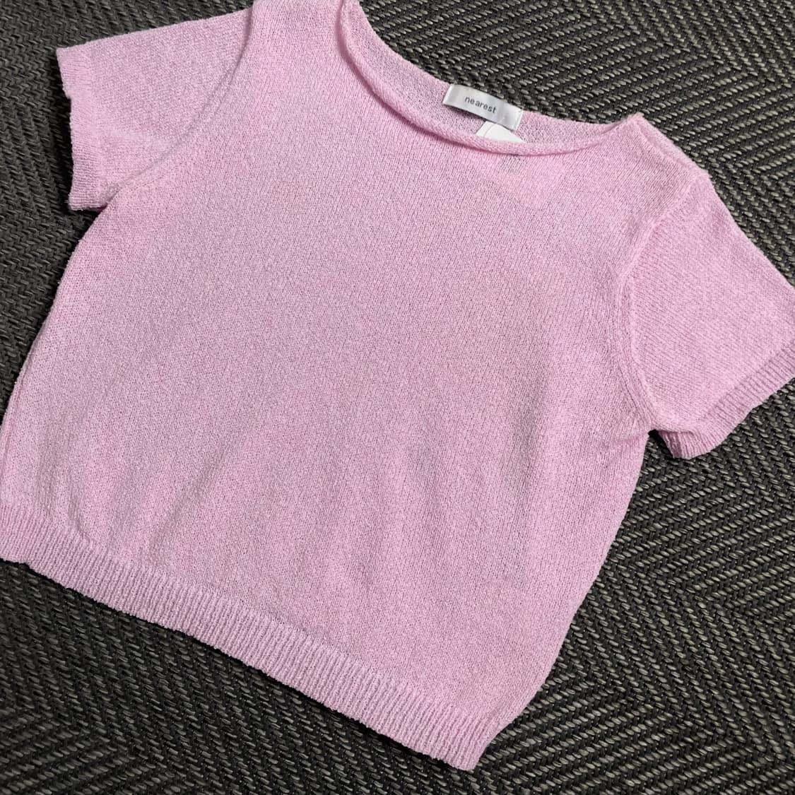 빈티지 우먼스 부클 크롭 니트o 4043 상품이미지2