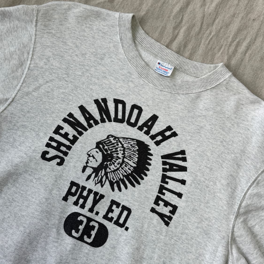 챔피온 빈티지 재팬 오트밀 인디언 맨투맨 XL 상품이미지2