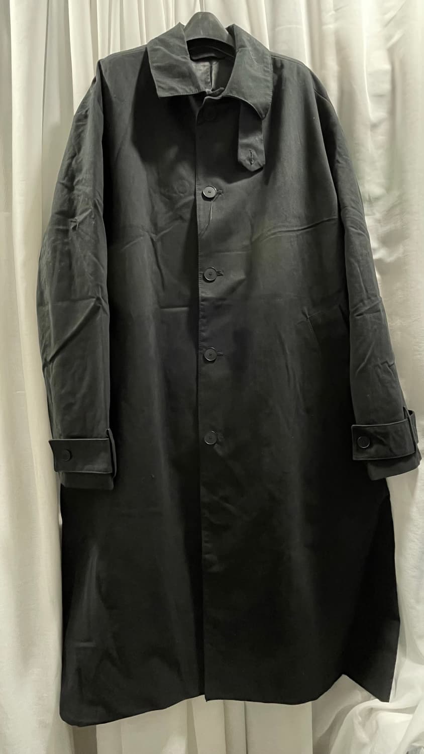 자라/ 롱 트렌치 코트 블랙/ L 상품이미지8